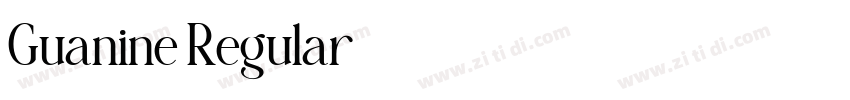 Guanine Regular字体转换